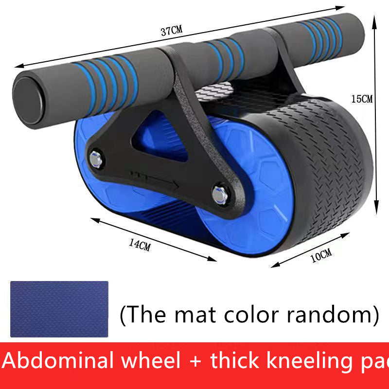 Double Wheel Abdominal Exerciser | Automatic Rebound | Core Trainer - FitZone