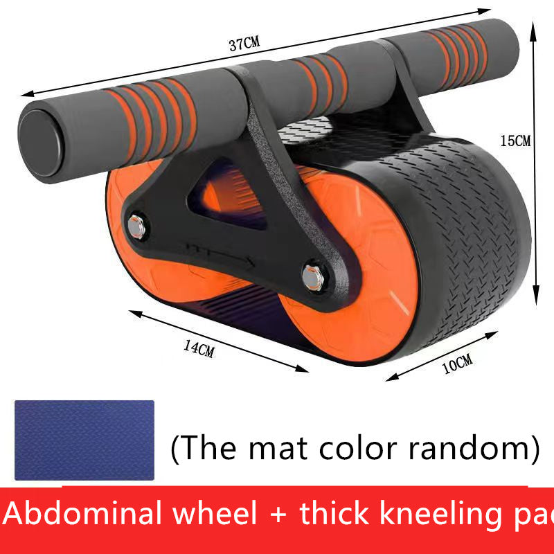 Double Wheel Abdominal Exerciser | Automatic Rebound | Core Trainer - FitZone