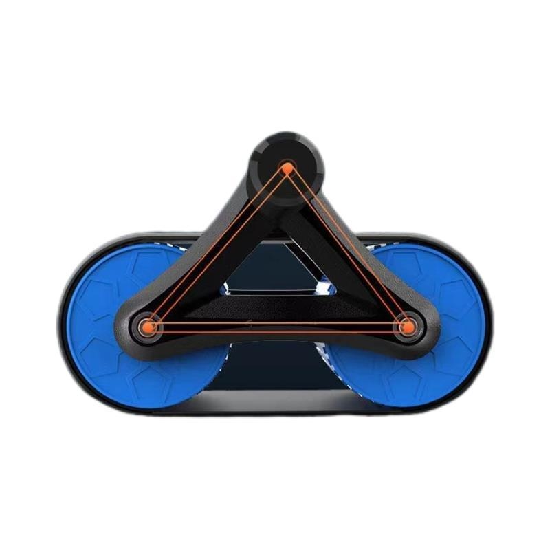 Double Wheel Abdominal Exerciser | Automatic Rebound | Core Trainer - FitZone