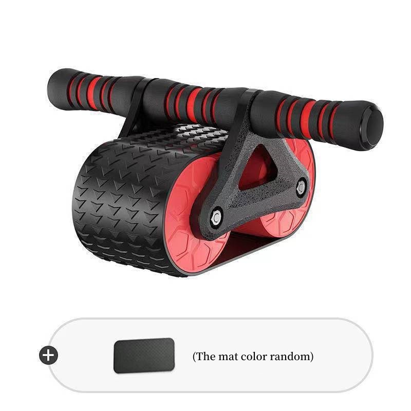 Double Wheel Abdominal Exerciser | Automatic Rebound | Core Trainer - FitZone